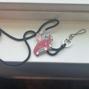 Disney | stitch and angel id holder/ lanyard